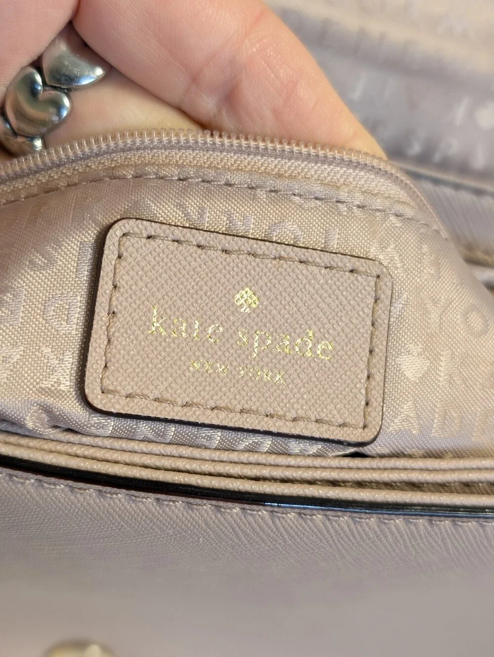 Kate Spade New York Blush Taupe Saffiano Leather Crossbody